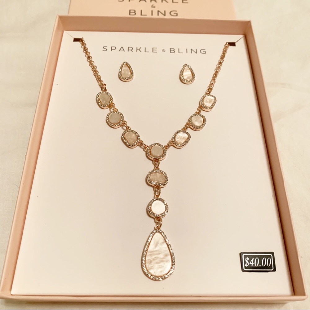 Sparkle & Bling | Rose Gold Statement Necklace